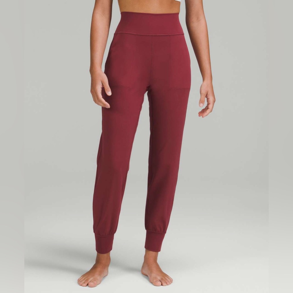 Lululemon Athletica Burgundy Track Pants